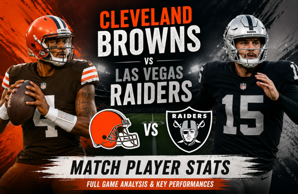 Cleveland Browns vs Las Vegas Raiders Match Player Stats