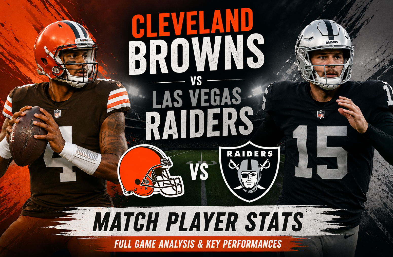 Cleveland Browns vs Las Vegas Raiders Match Player Stats