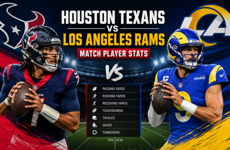 Houston Texans vs Los Angeles Rams Match Player Stats