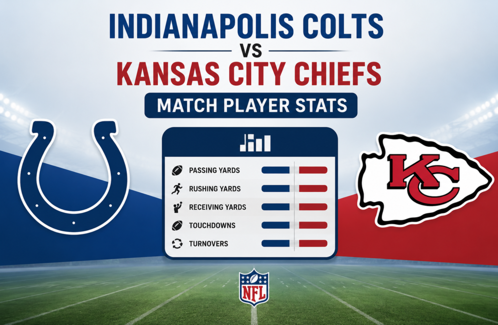 Indianapolis Colts vs Kansas City Chiefs Match Player Stats