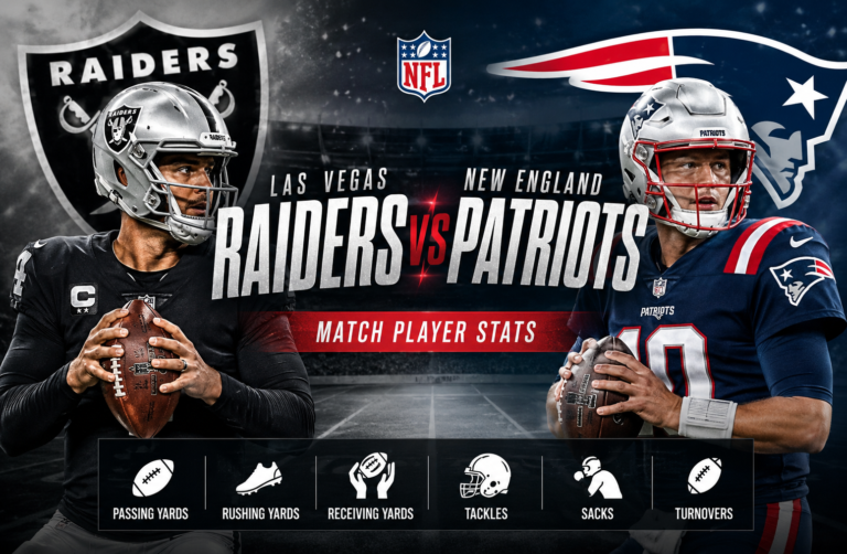 Las Vegas Raiders vs New England Patriots Match Player Stats