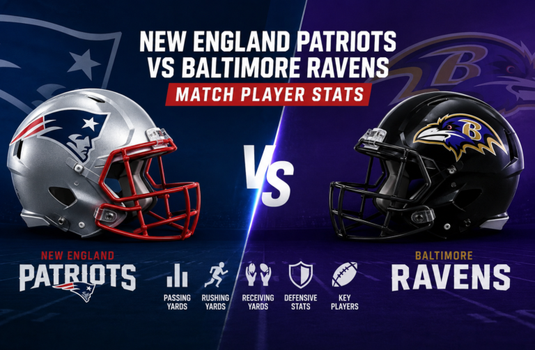 New England Patriots vs Baltimore Ravens Match Player Stats