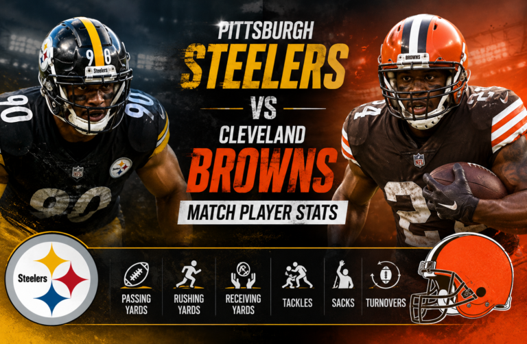 Pittsburgh Steelers vs Cleveland Browns Match Player Stats